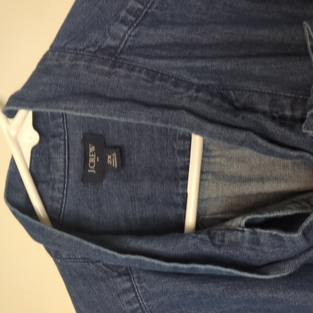 J. Crew Indigo Blouse with Bow Accent - Picture 3 of 7